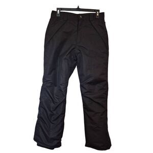 Sportcaster Men's Black Insulated Snow Pants
